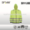 2015 new design long sleeve heavy fleece jacket with 2 pockets ,100% polyester fleece conform to EN ISO 20471 CLASS 3